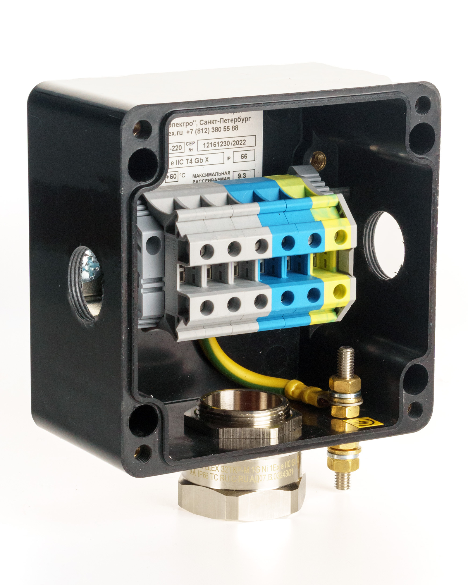 Extherm SBORKA 2PМ/3D Коробка проходная на опоре для подключения от 1 до 3 нагревательных кабелей
